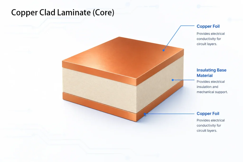 copper clad laminate (core)