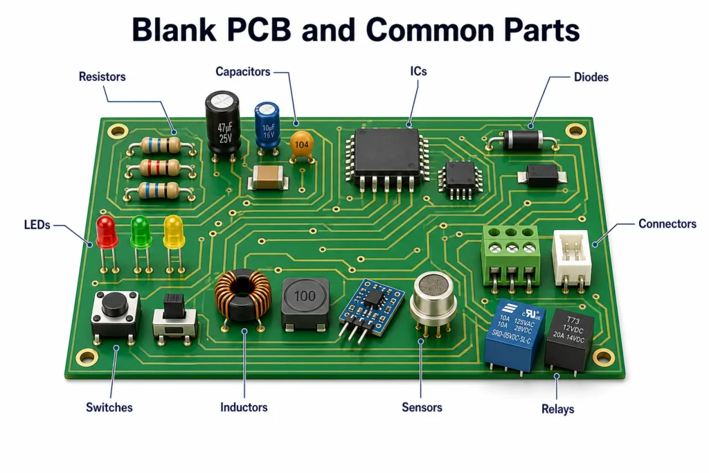 blank-pcb-common-parts-rectangular-board