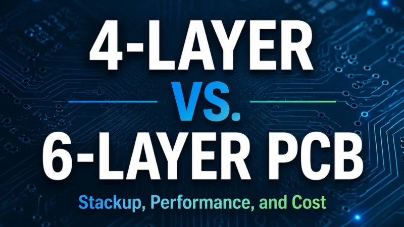 4-Layer vs. 6-Layer PCB: Stackup, Performance, and Cost