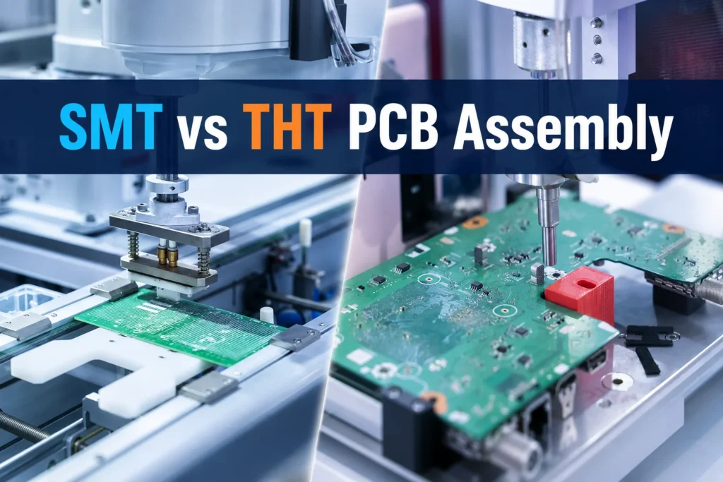 smt vs tht pcb assembly